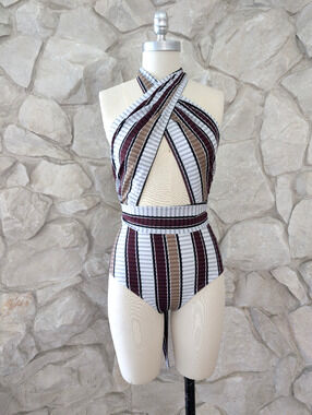 Karla Colletto Halter Style One Piece Swimsuit